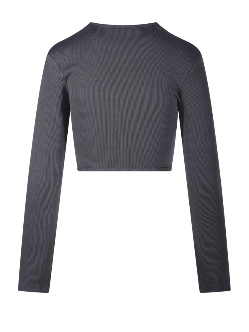 Christopher Esber Stone Cropped Top Trio In Grey