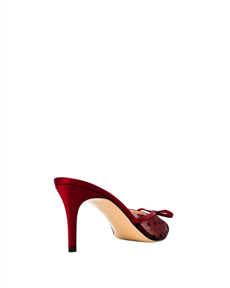 Andrea Wazen Kris Mule Bonbon - 75 Mm In Red