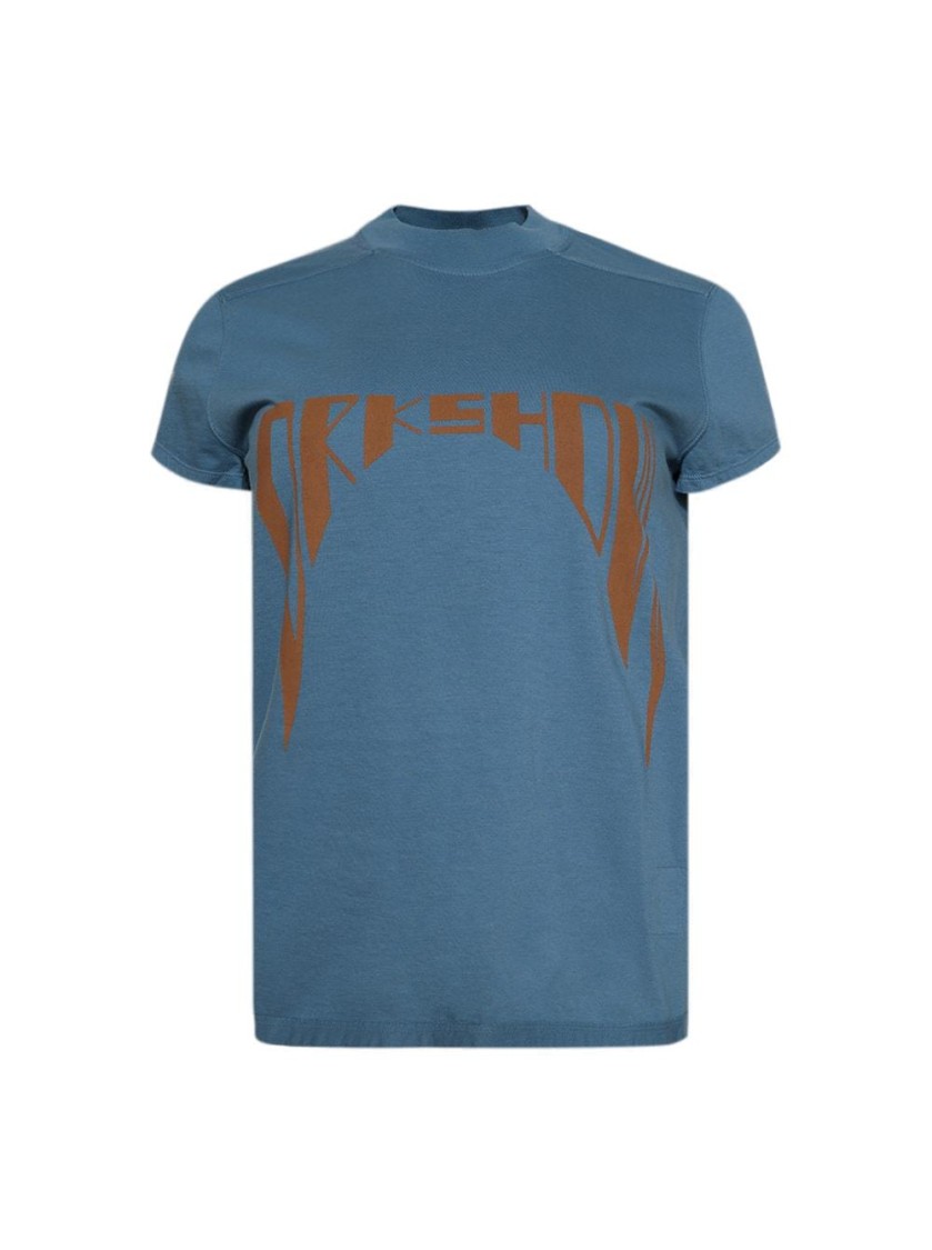 Rick Owens Drkshdw Drkshdw By Rick Owens Small Level Tee Toothpaste And Orange