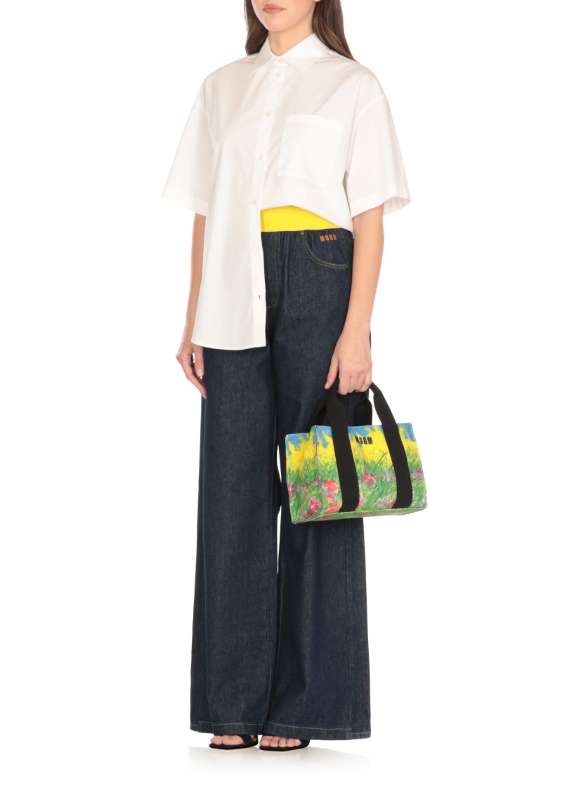 Msgm Multicolor Micro Tote Bag