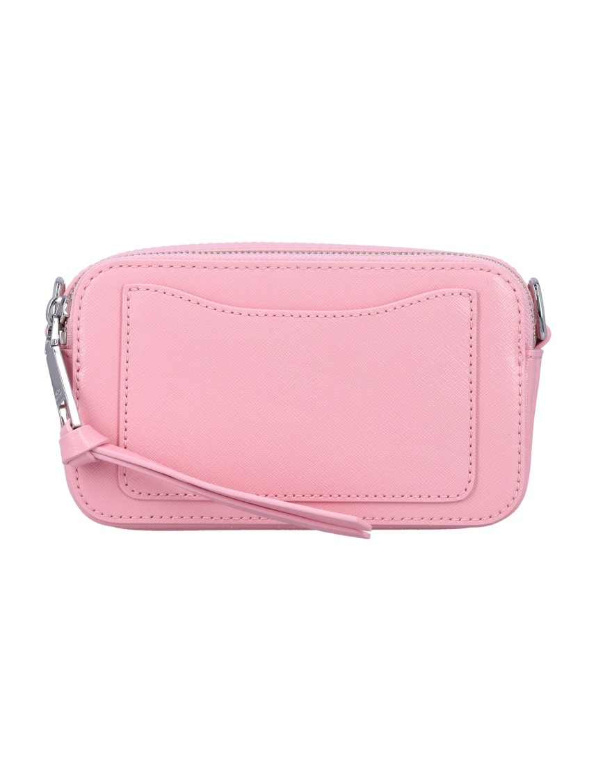 Shop Marc Jacobs The Snapshot Saffiano Leather Shoulder Bag In Pink