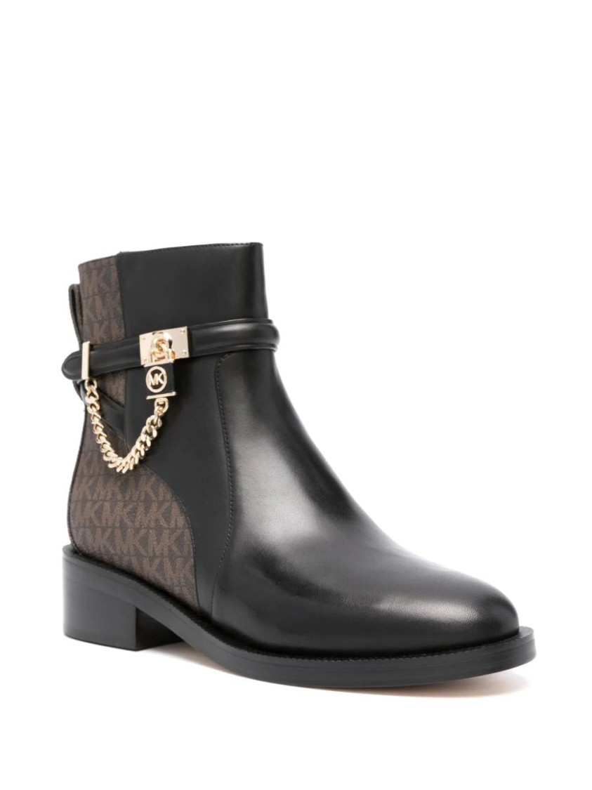 Michael Kors Hamilton Flat Bootie In Black