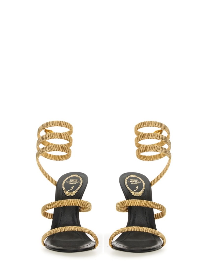 René Caovilla Rene Caovilla Sandal Trigold Cleo In Gold