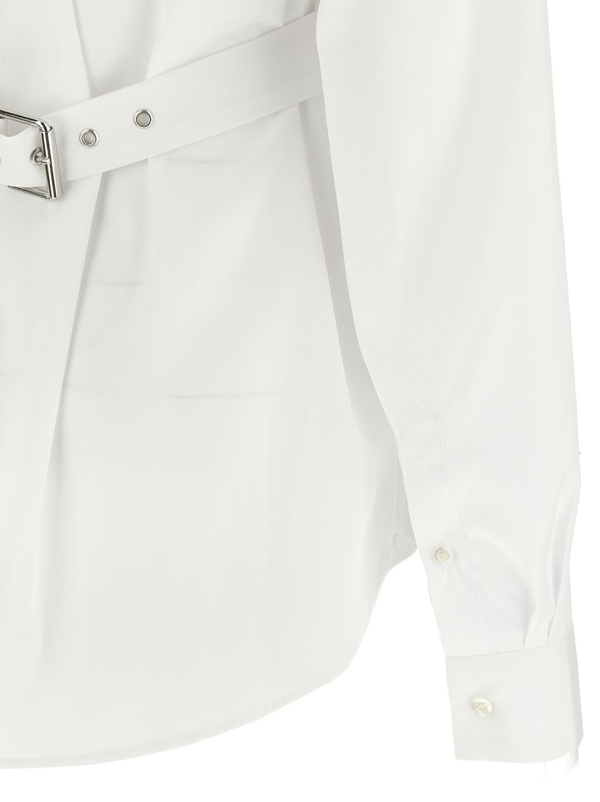 Dries Van Noten Women Built-in Belt Shirt In White