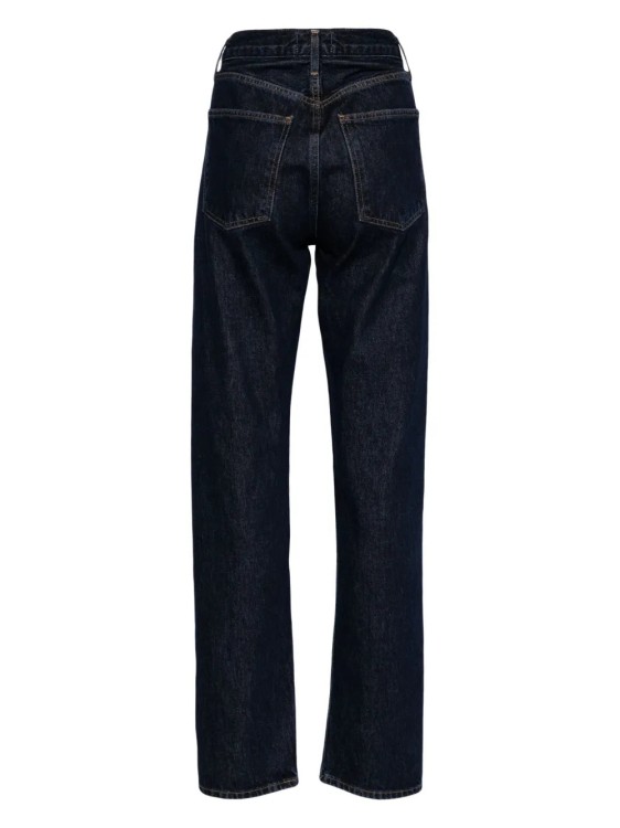 デニム・ジーパン Agolde Five-Pocket Straight-Leg Jeans In Dark Blue Organic Agolde Five-Pocket Straight-Leg In Dark Blue Organic Cotton