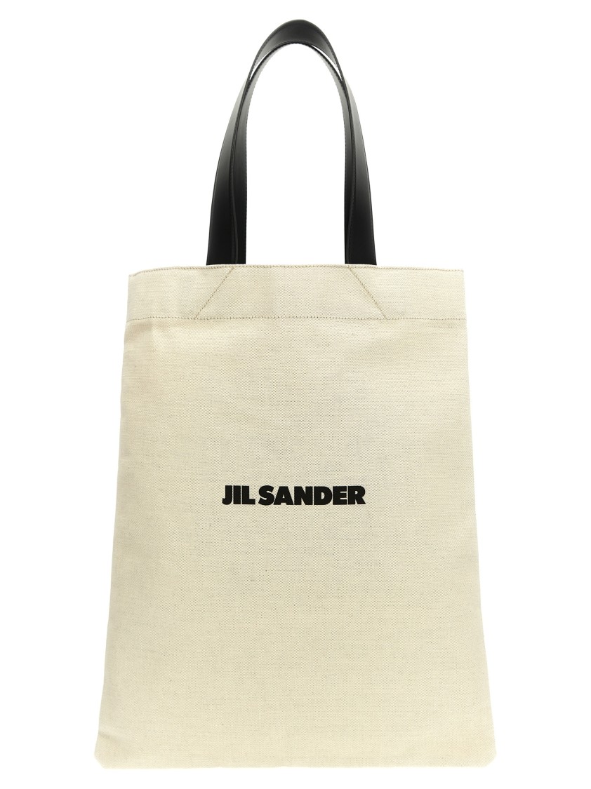 Jil Sander 'flat Shopper' Medium Shopping In Neutral