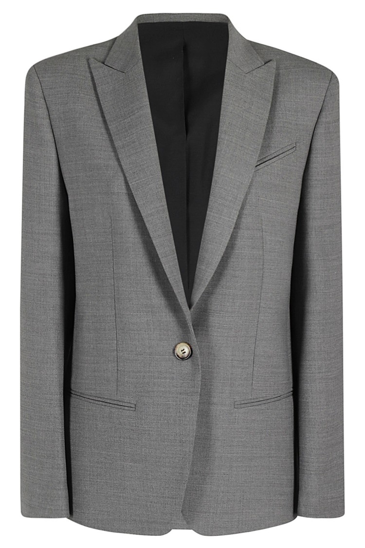 Shop Philosophy Di Lorenzo Serafini Tropical Wool Jacket In Grey