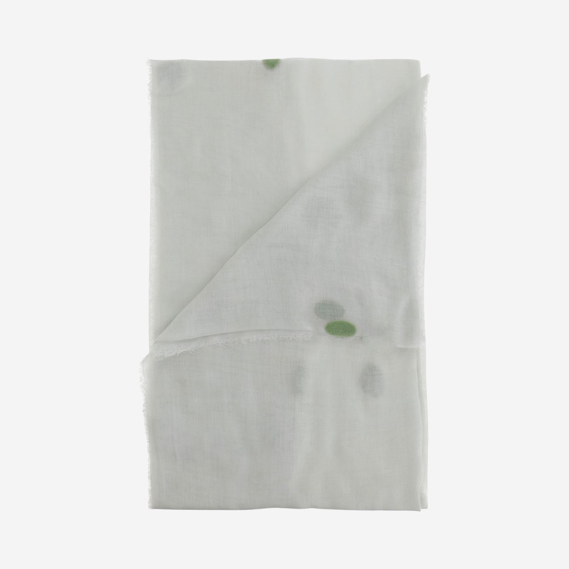 Faliero Sarti New Bonghino Silk Blend Scarf With Polka Dot Pattern In White