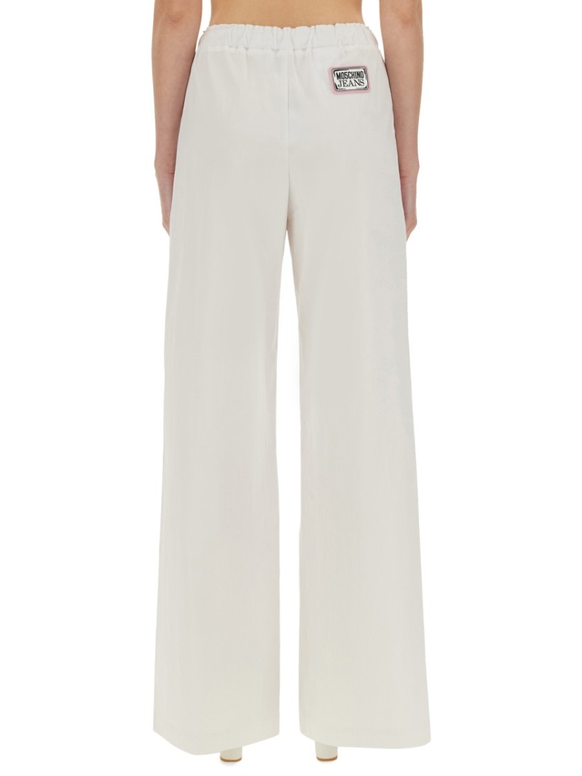 Moschino Wide Leg Pants In White
