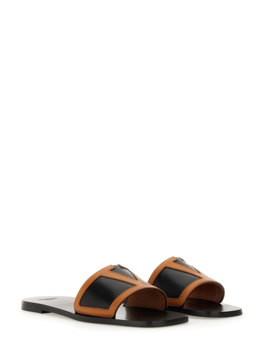 Valentino Viva Superstar Slide Sandal In Nappa Leather