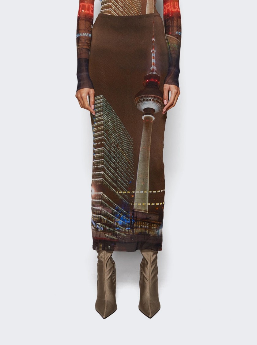 Jean Paul Gaultier Mesh Long Skirt