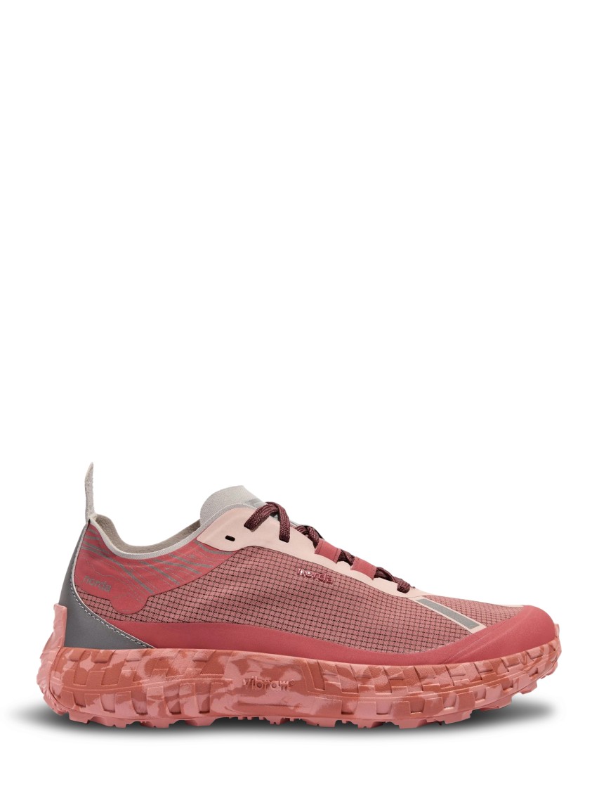 Norda Breathable Mesh Sneakers With Rugged Outsole In Burgundy