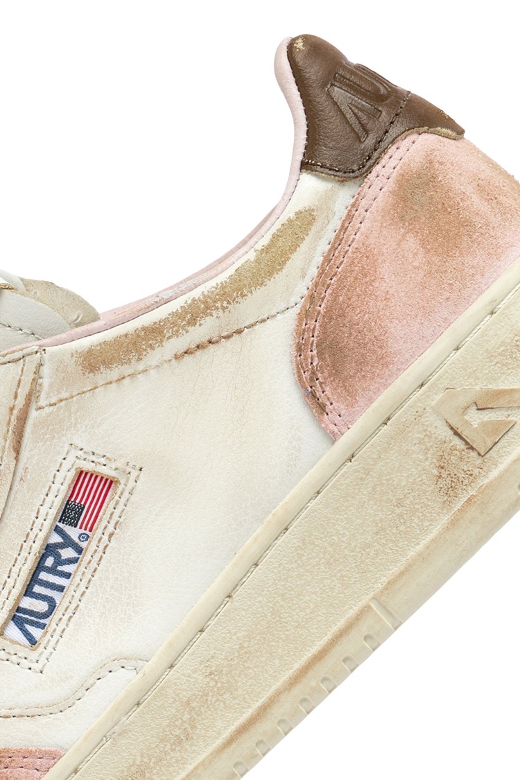 Autry Sup Vint Low Leat Suede In Multi