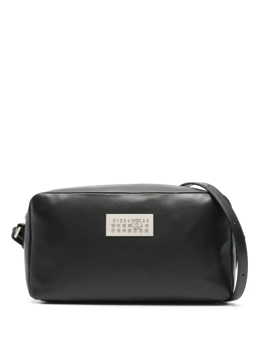 Mm6 Maison Margiela Mm6 By Maison Margiela Numbers-plaque Cross Body Bag In Black