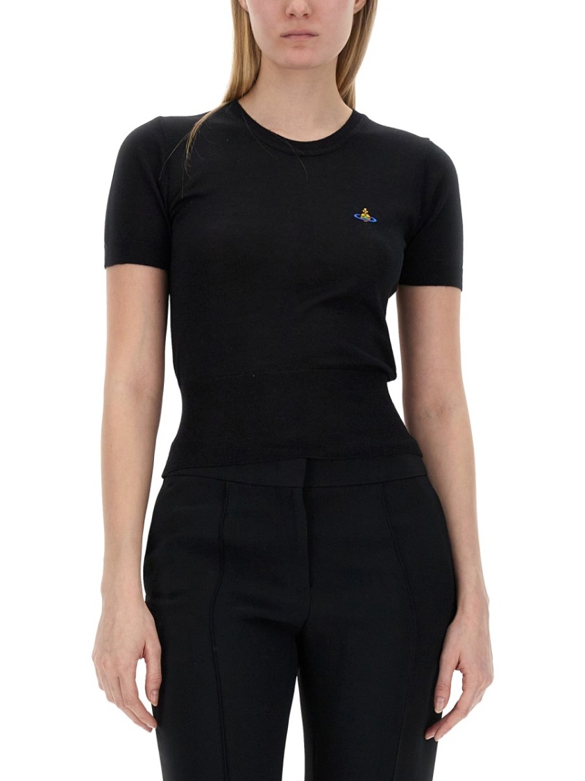 Shop Vivienne Westwood Top "bea" In Black
