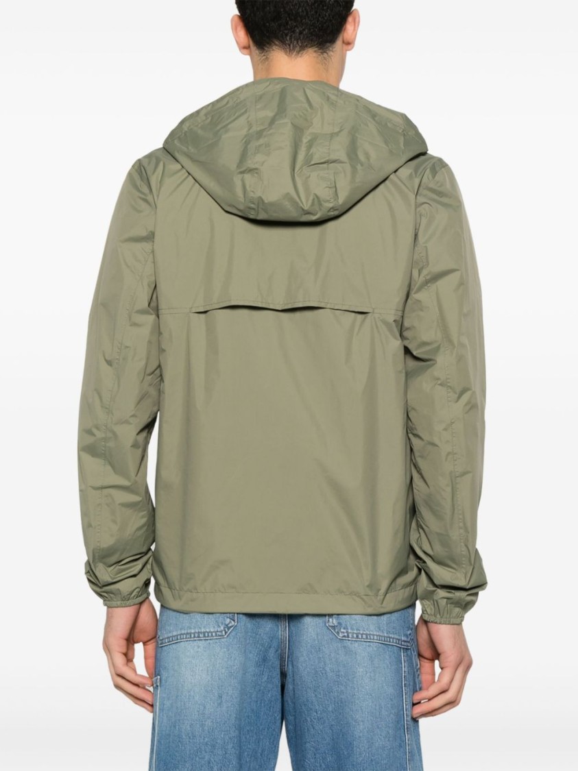 K-way Green 'jake Plus' Jacket With Logo