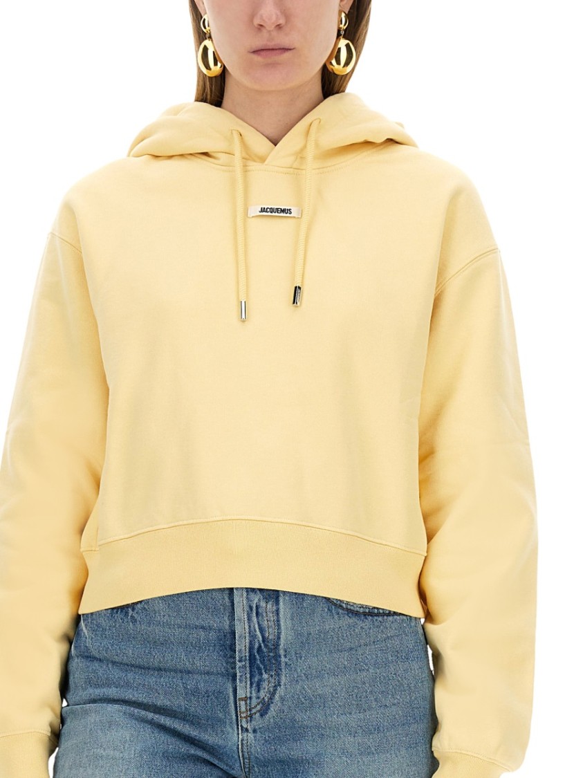 Jacquemus The Sweatshirt With Grosgrain Hood In Neutrals