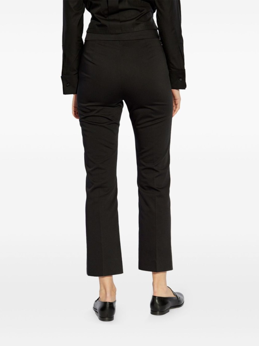 MAX MARA MAX MARA TAILORED BLACK TROUSERS WITH SMOOTH FINISH