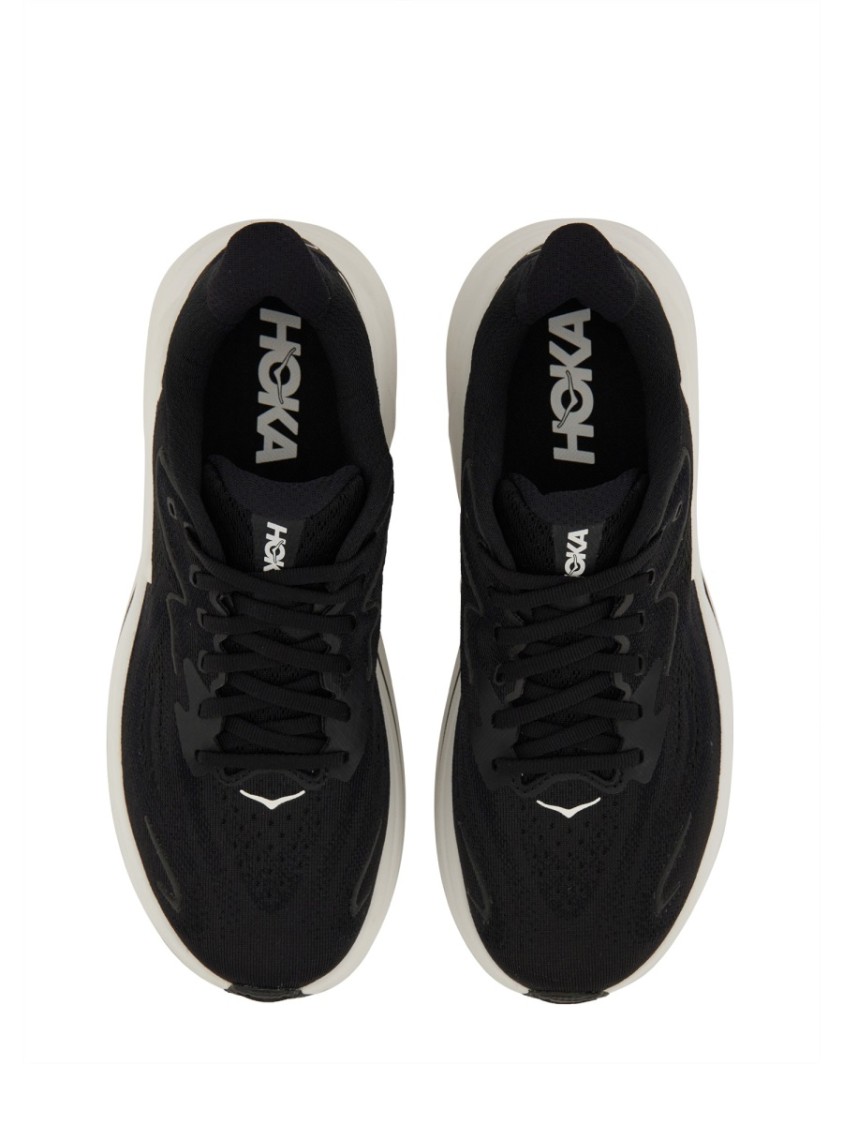 Hoka Men's Clifton 10 Sneakers In Black White