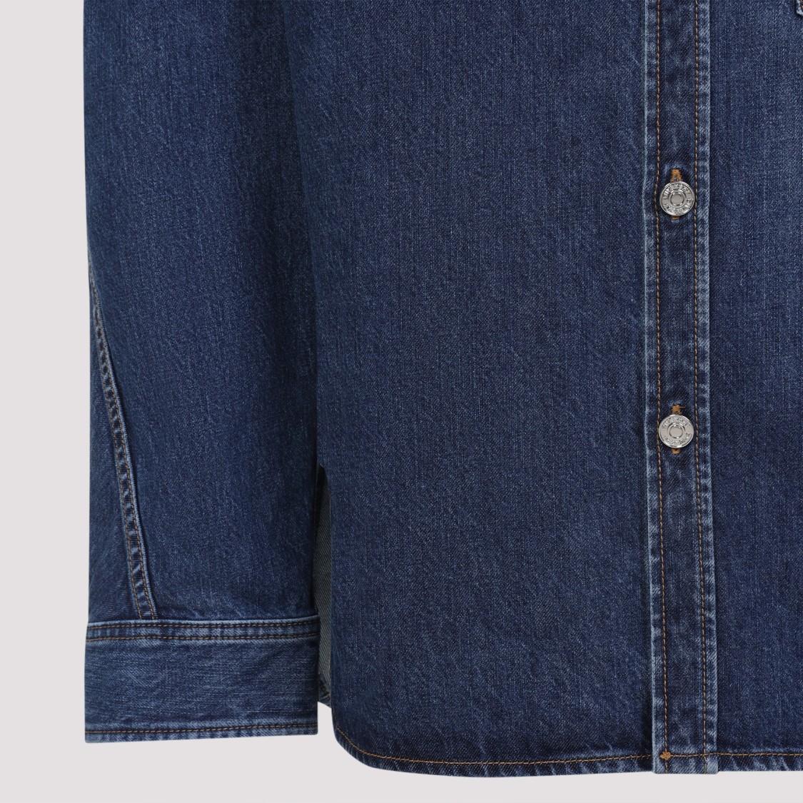 Givenchy Classic Denim Shirt With Button-up Front In Blue