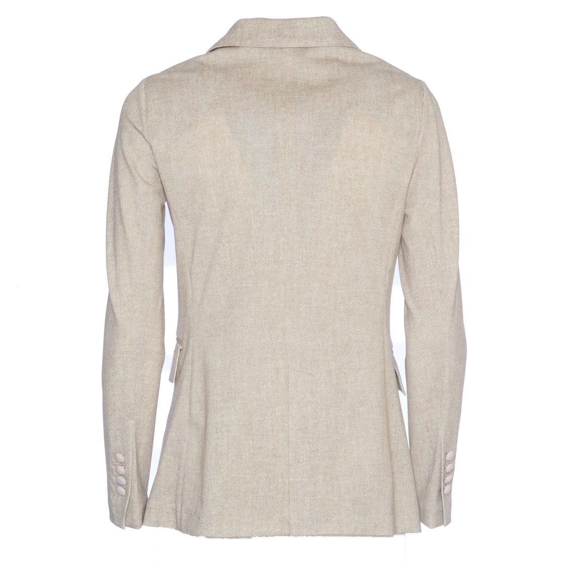 Circolo 1901 Stone Double-breasted Blazer With Sailor-style Buttons
