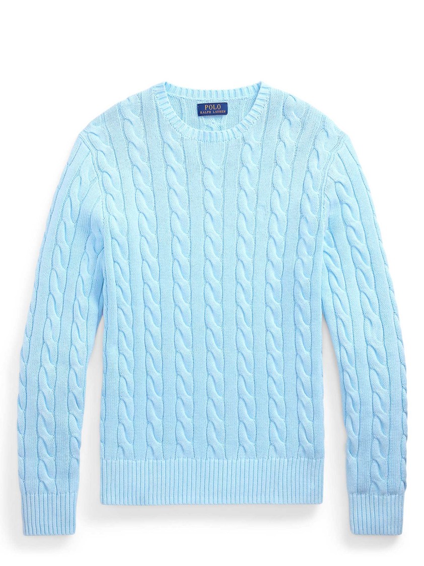 Polo Ralph Lauren Cable-knit Cotton Sweater With Pony Embroidery