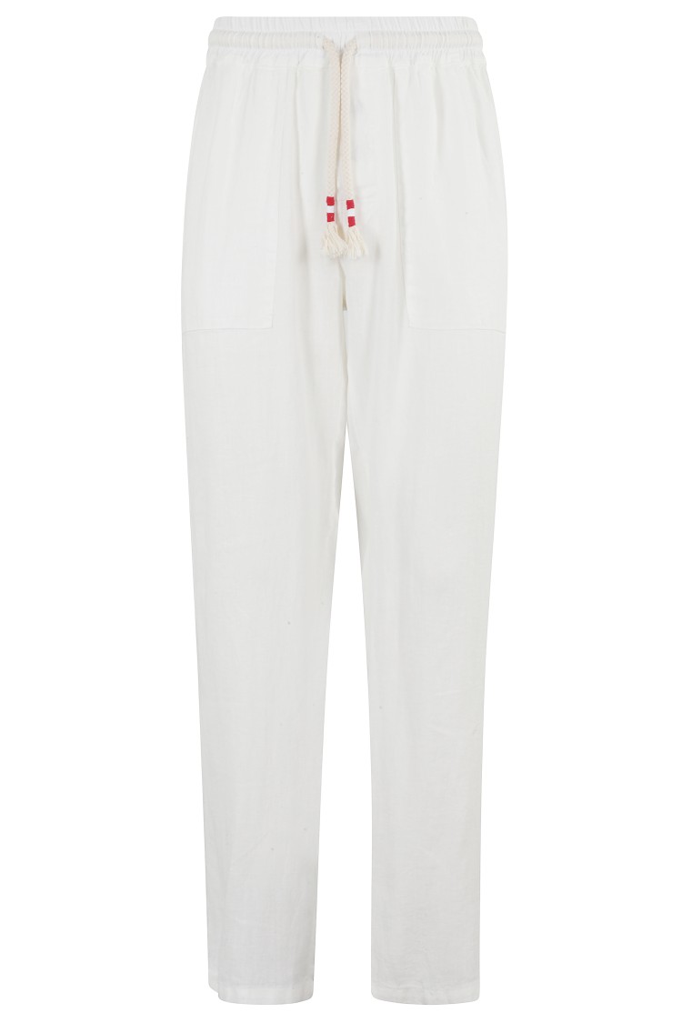 Shop Mc2 Saint Barth Pant With Colisse In White