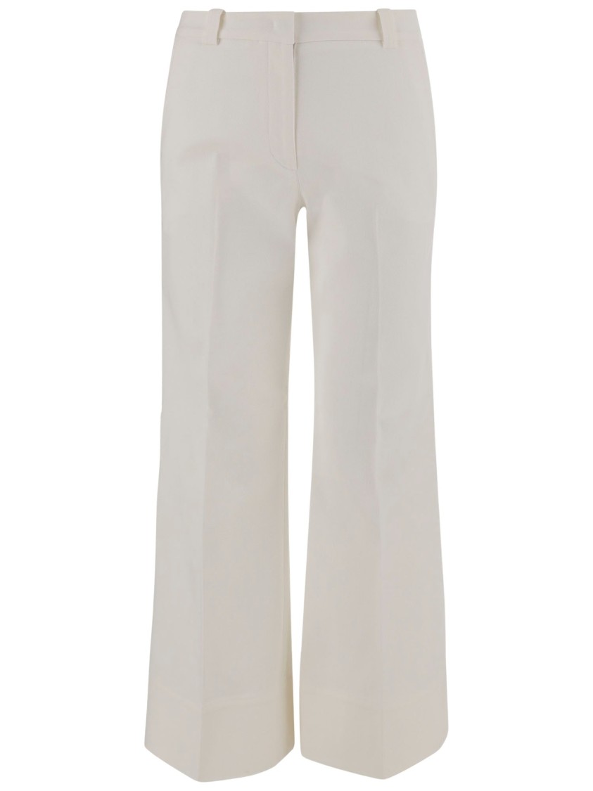 Shop Ql2 Stretch Cotton Pants In White