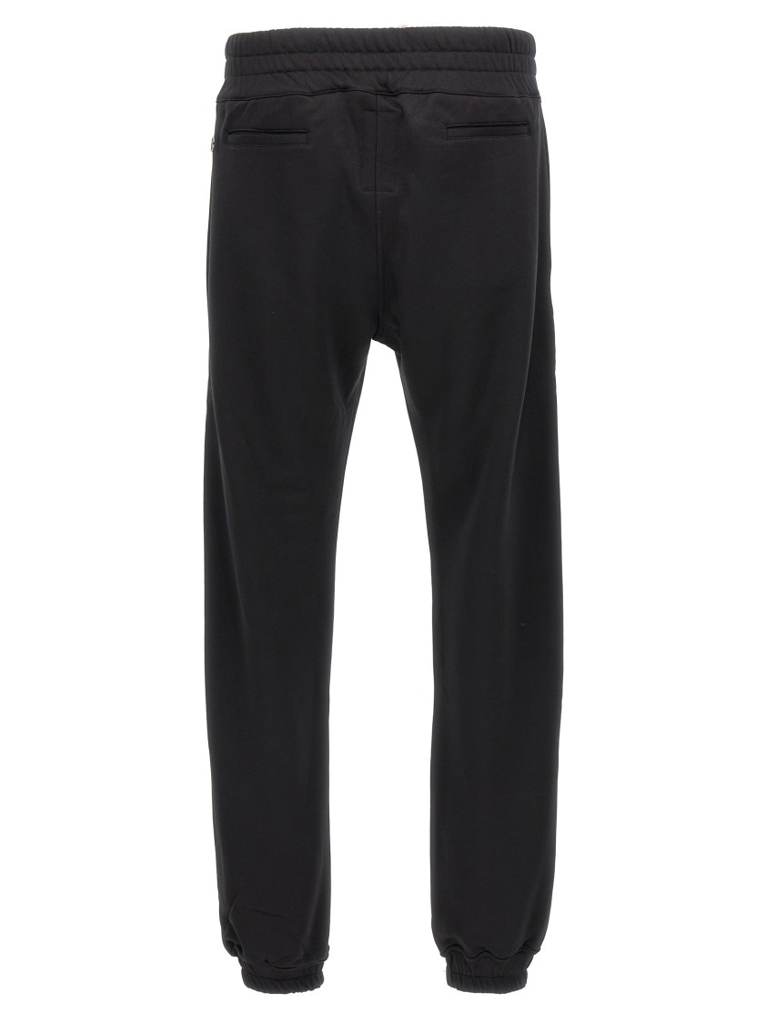 Rick Owens Contrast Logo Embroidered Joggers