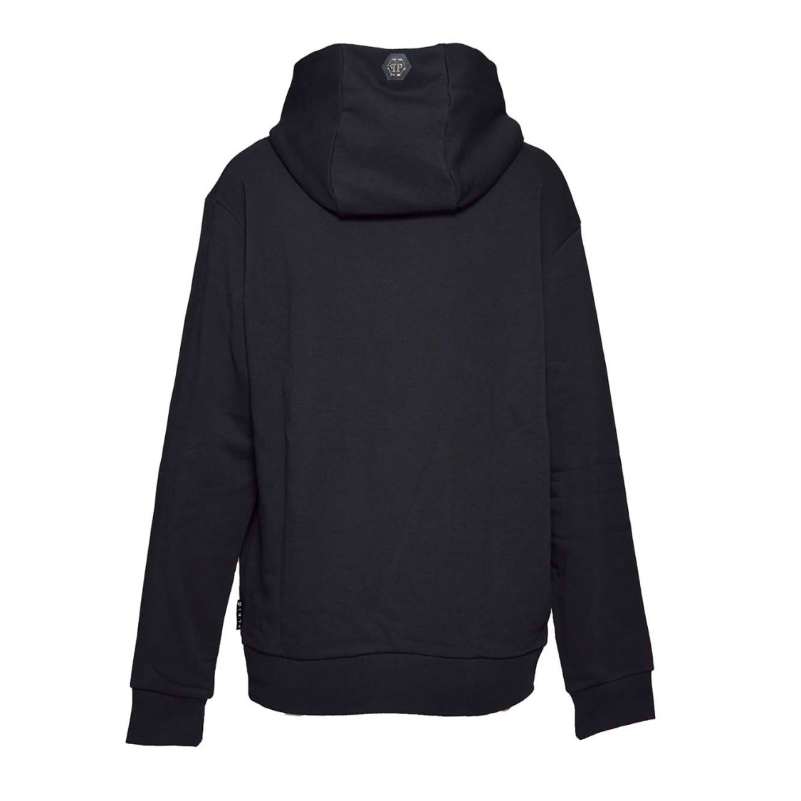 パーカー・フーディ Philipp Plein Black Cotton Tattoo Hoodie With Crystals Hoodie sweatshirt Stones Gothic Plein | Philipp Plein Outlet