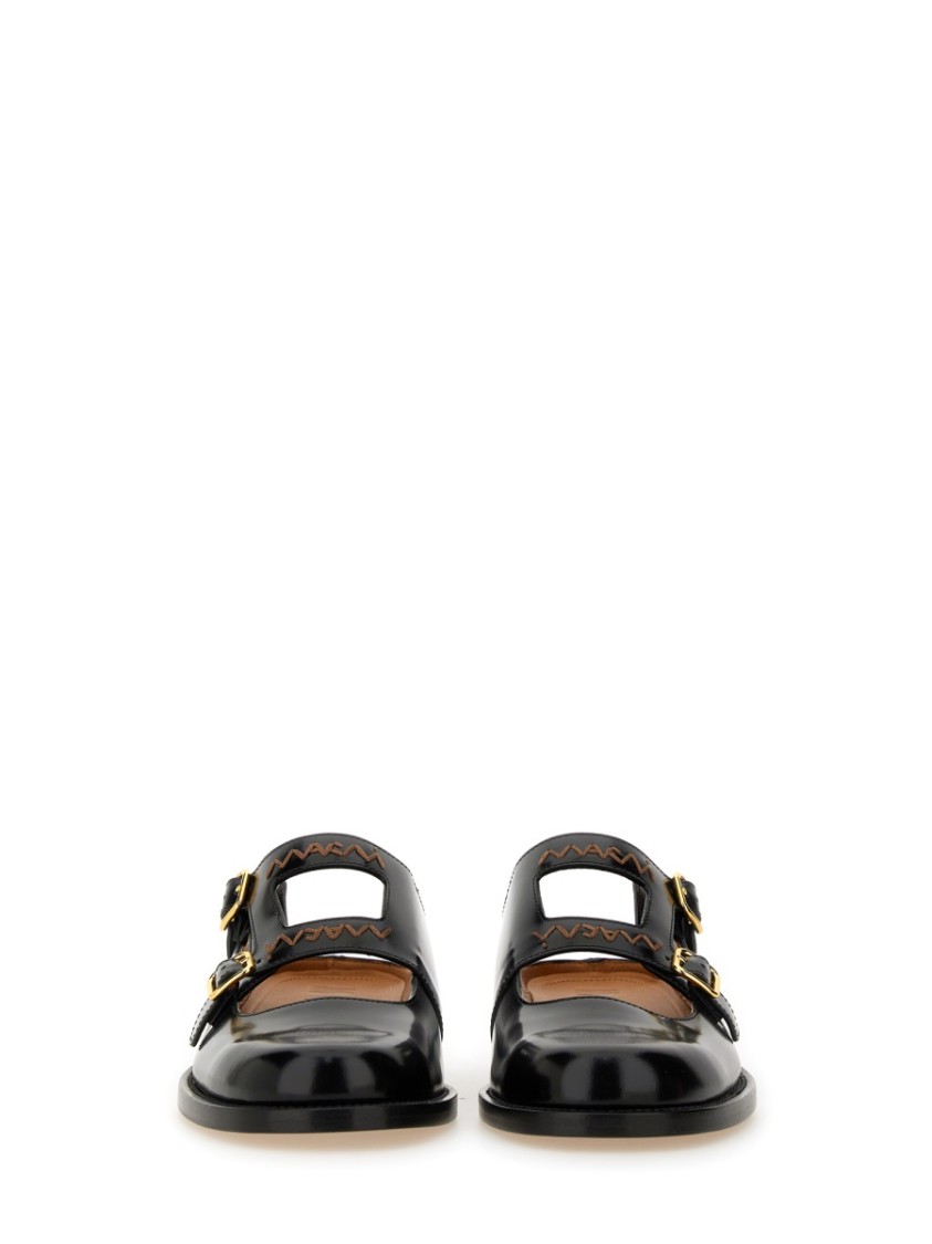 Marni Bambi 3.0 Moccasin Sabot Made Of Brushed Calfskin In Black