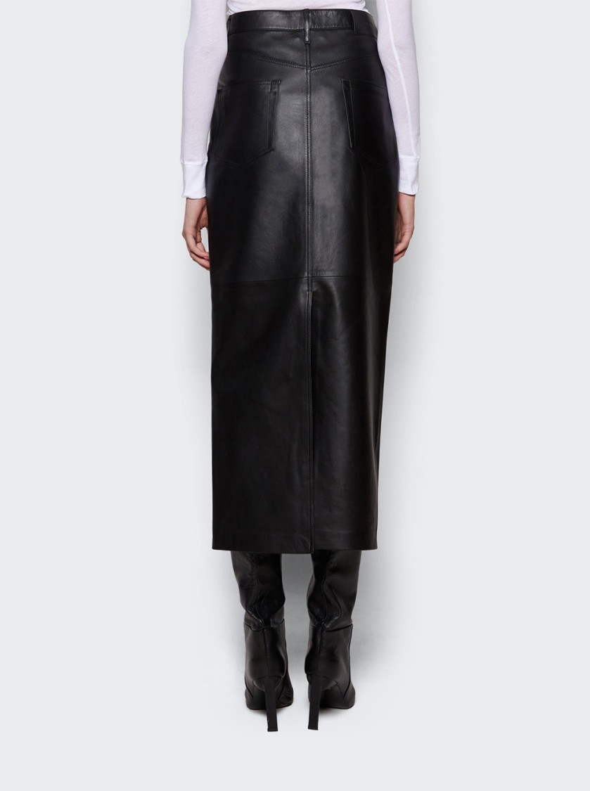 Wardrobe.nyc Leather Maxi Column Skirt