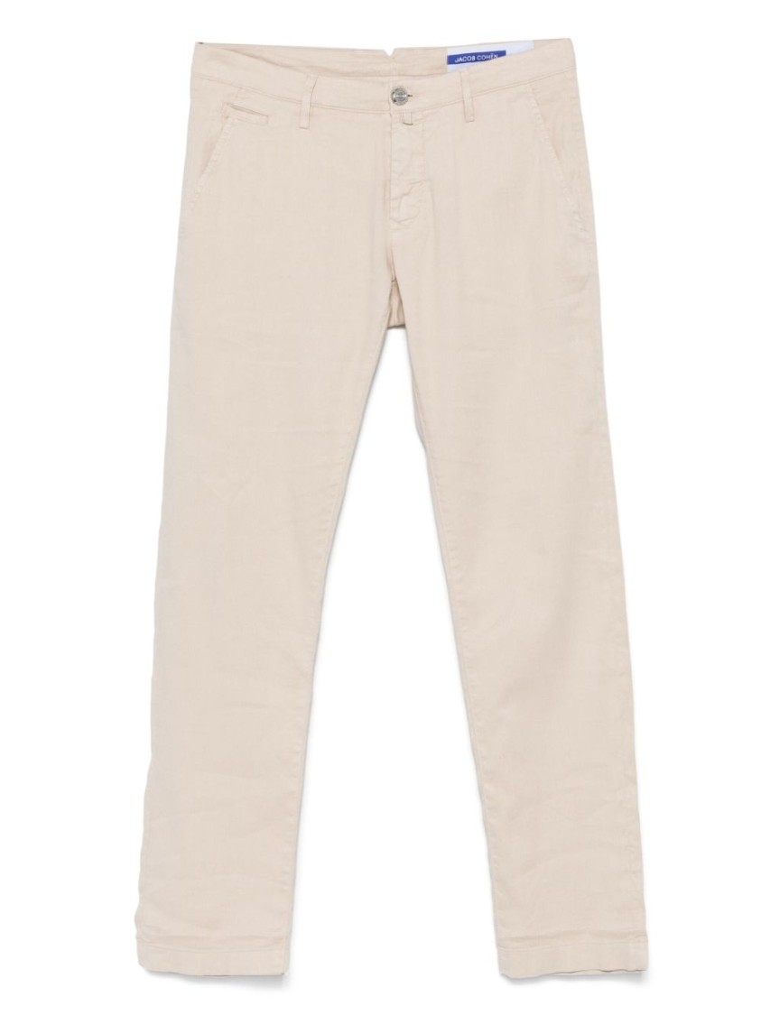 Jacob Cohen Almond Beige Tailored Jeans With Modern Fit And Functional Pockets