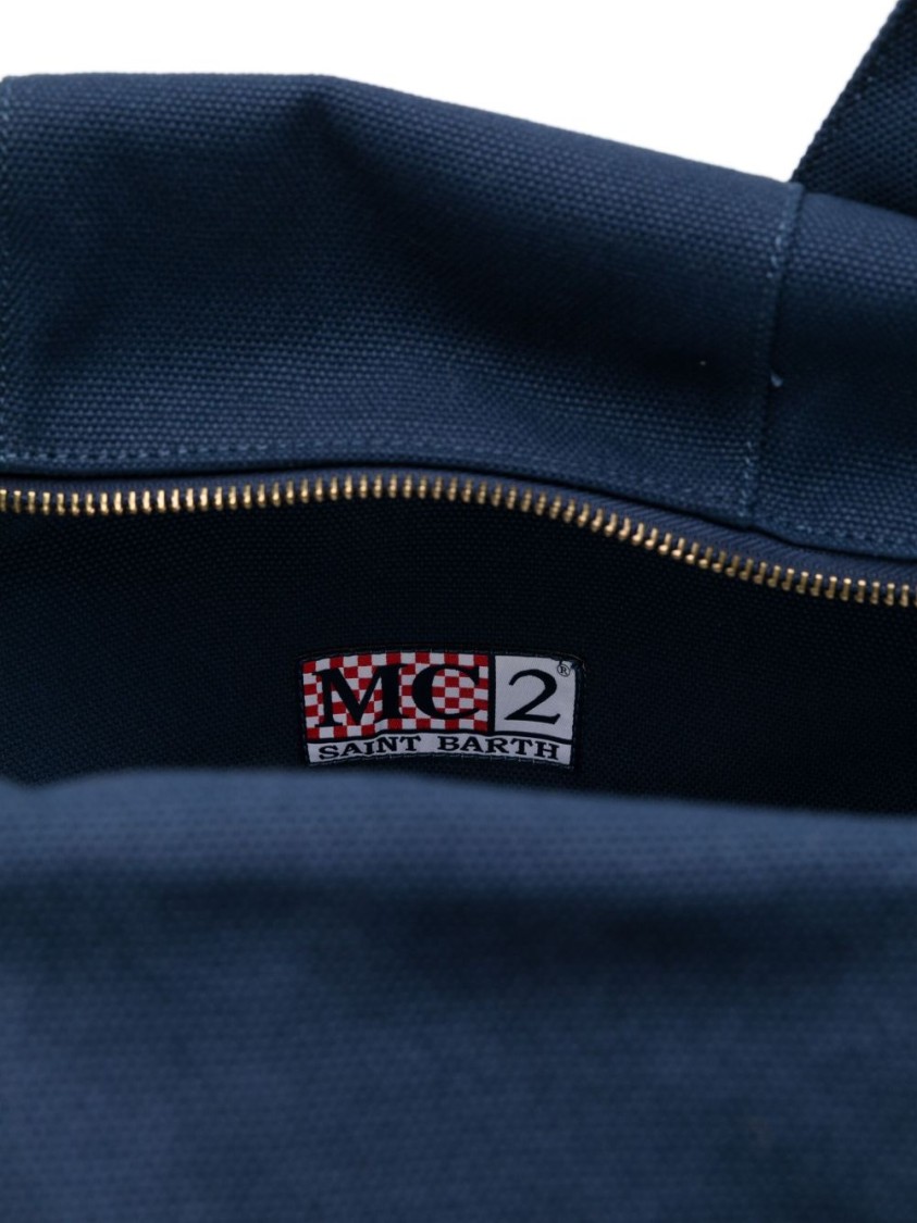 MC2 SAINT BARTH MC2 SAINT BARTH NAVY BLUE BAG WITH TWO-WAY ZIP