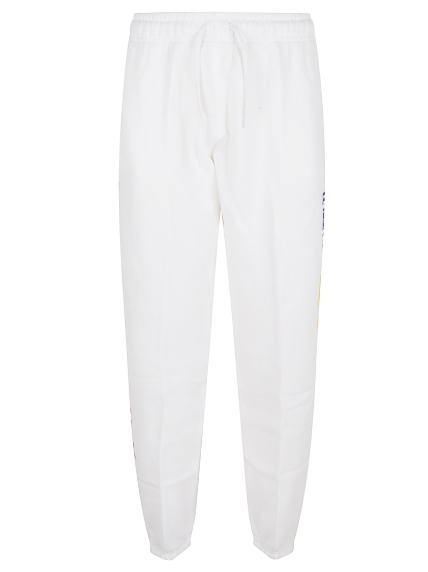 Polo Ralph Lauren Relaxed Fit Cotton Trousers With Sporty Side Writing
