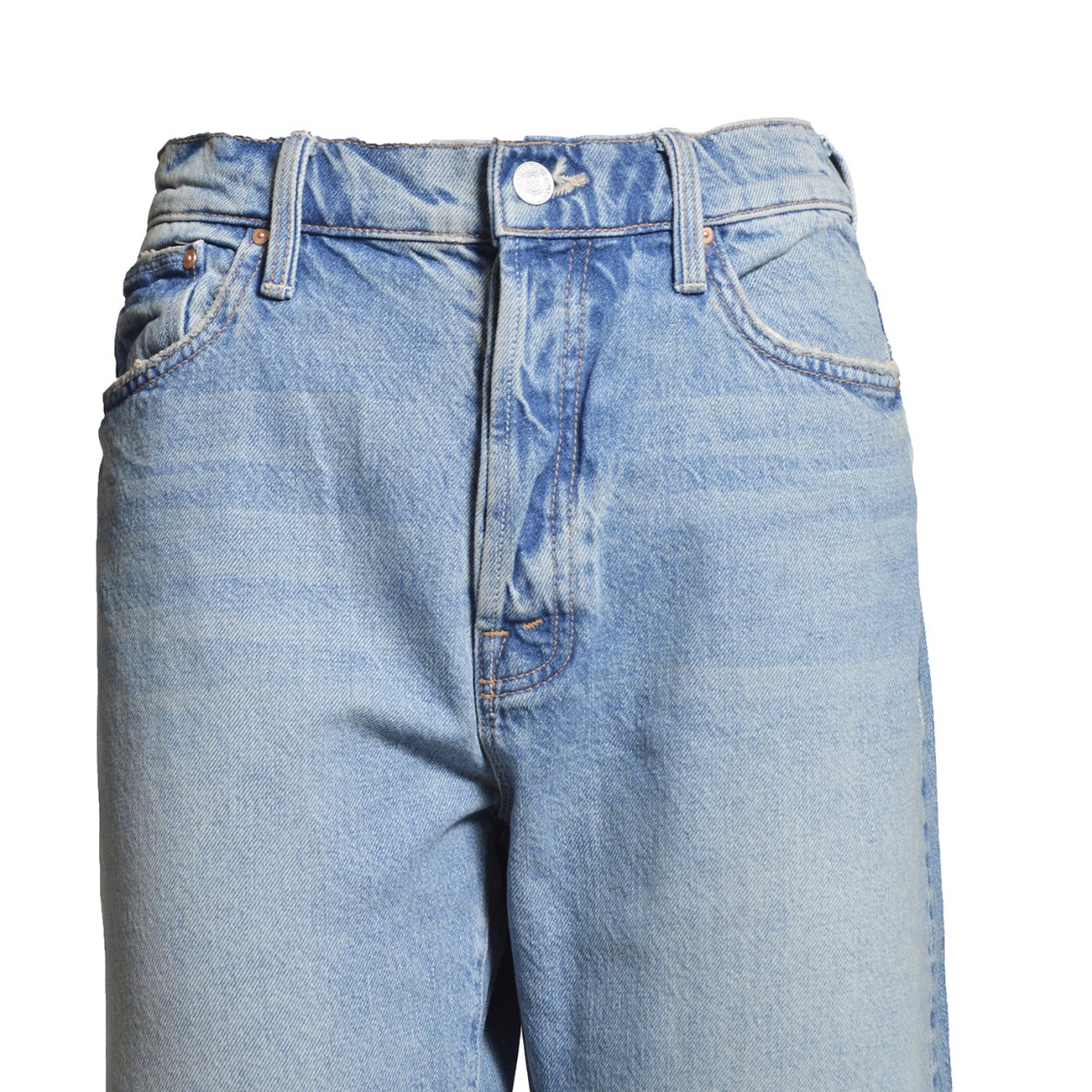 Mother The Dodger Hover High-rise Cuffed Jeans