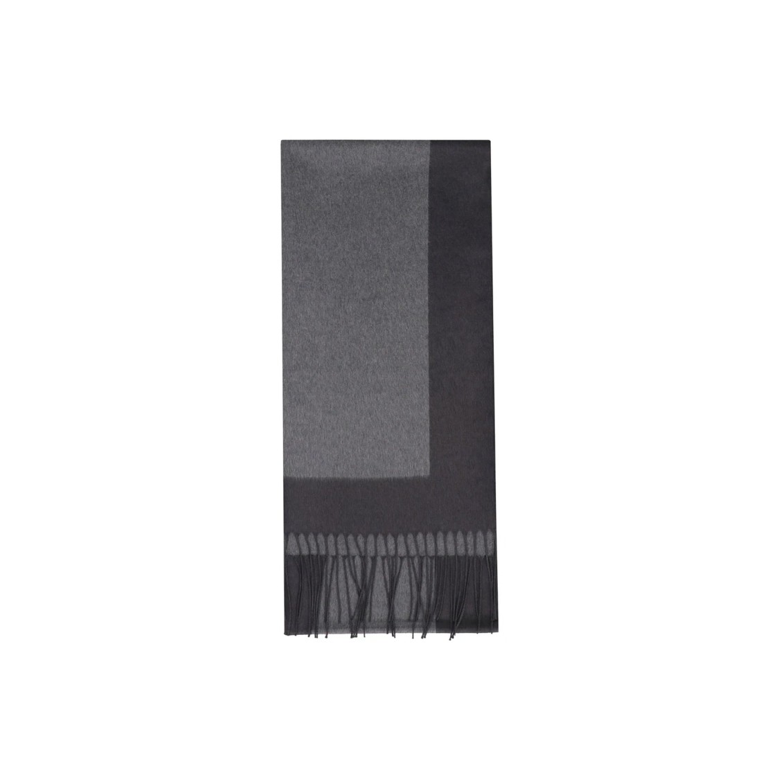 Saint Laurent Cassandre Silk Scarf In Grey