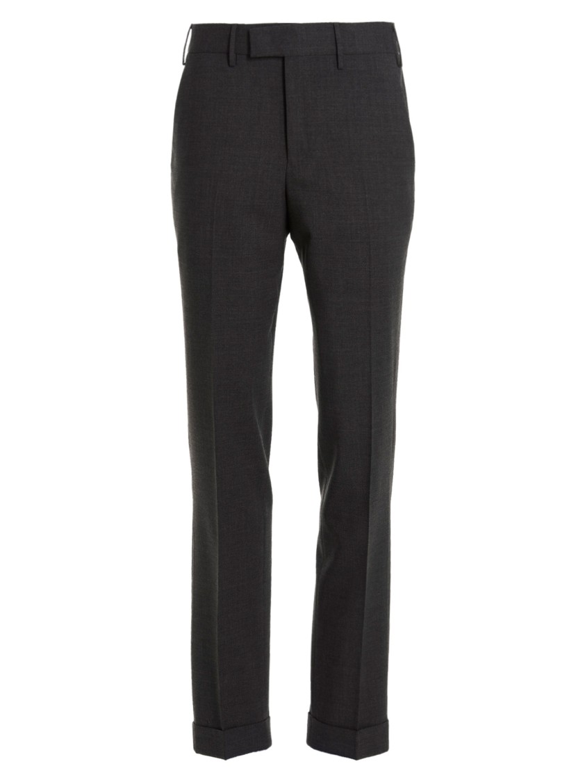 Pt Torino Belt-loop Casual Pants In Gray