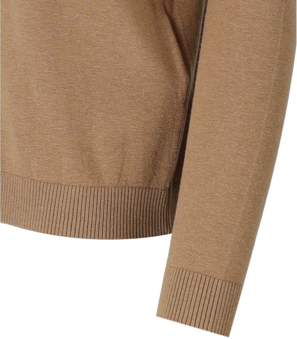 Max Mara Kiku Camel Turtleneck Sweater In Neutral