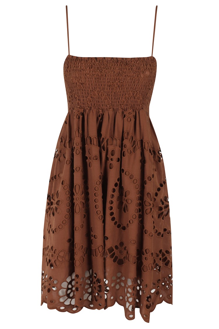 MC2 SAINT BARTH MC2 SAINT BARTH MINI DRESS WITH SCALLOPED HEM