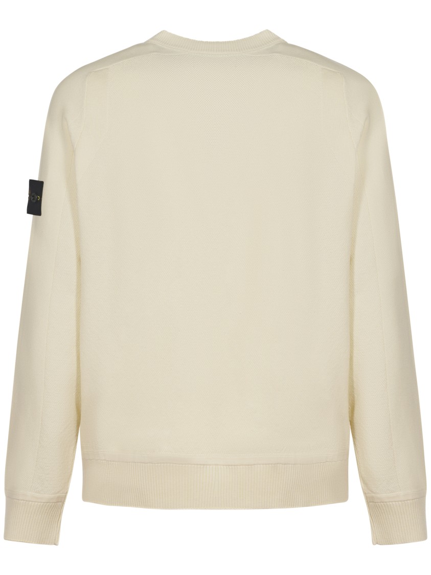 Stone Island Cotton Blend Sweater In Neutral