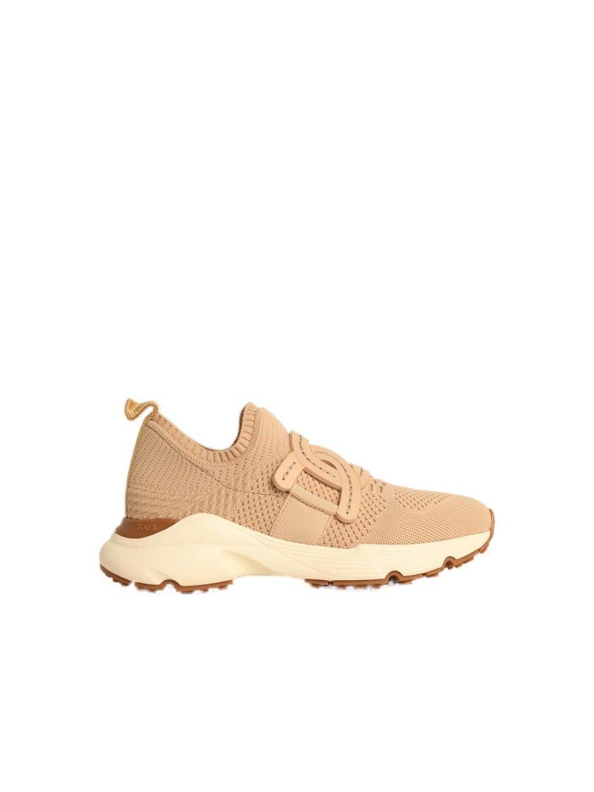 Tod's Kate Sneakers In Beige Technical Fabric In Brown
