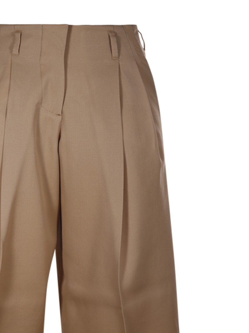 Shop Golden Goose Pant Wide Leg In Brown