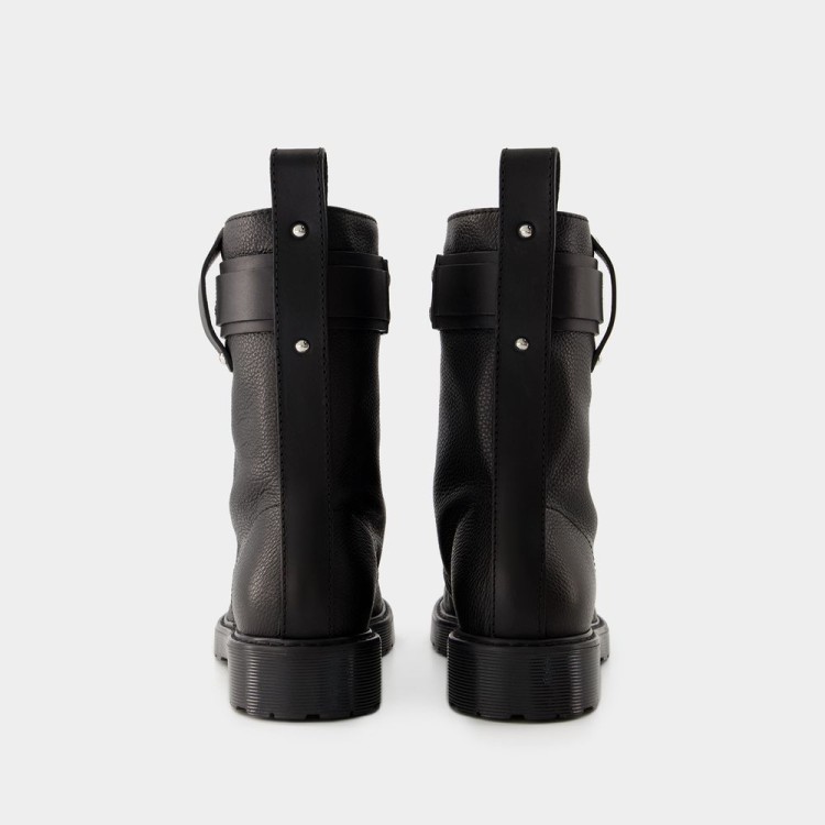 【関税込み】Punk Combat Boots - J.W. Anderson - Leather - Bl 関税込み】Punk Combat Boots - J.W. Anderson - Leather - Bl