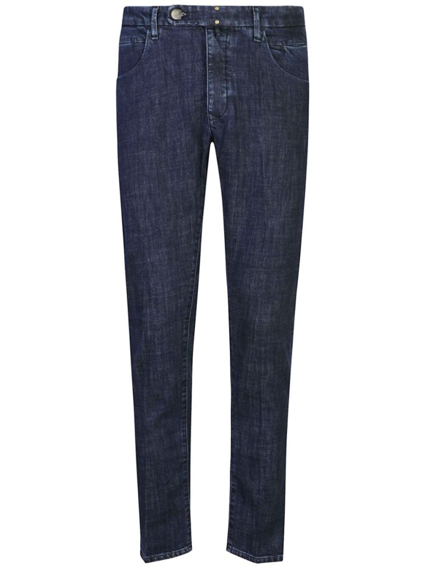 Incotex Sleek Slim-fit Jeans With Comfortable Stretch And Refined Detailing In Black