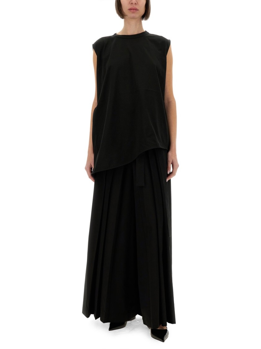 FABIANA FILIPPI FABIANA FILIPPI ASYMMETRICAL HEM JERSEY TOP