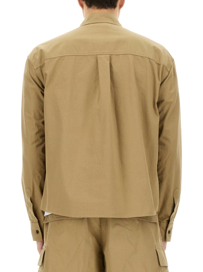 Shop Dsquared2 "icon Ripstop" Shirt In Neutrals