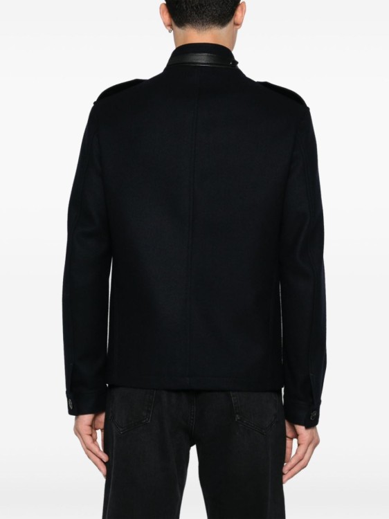 【送料&関税込】Tom Ford Japanese Light Felt Stand Collar Ja TOM FORD JAPANESE LIGHT FELT STAND COLLAR OVERSHIRT Navy