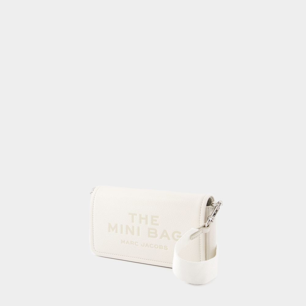 Marc Jacobs The Mini Crossbody - Leather - Beige In White