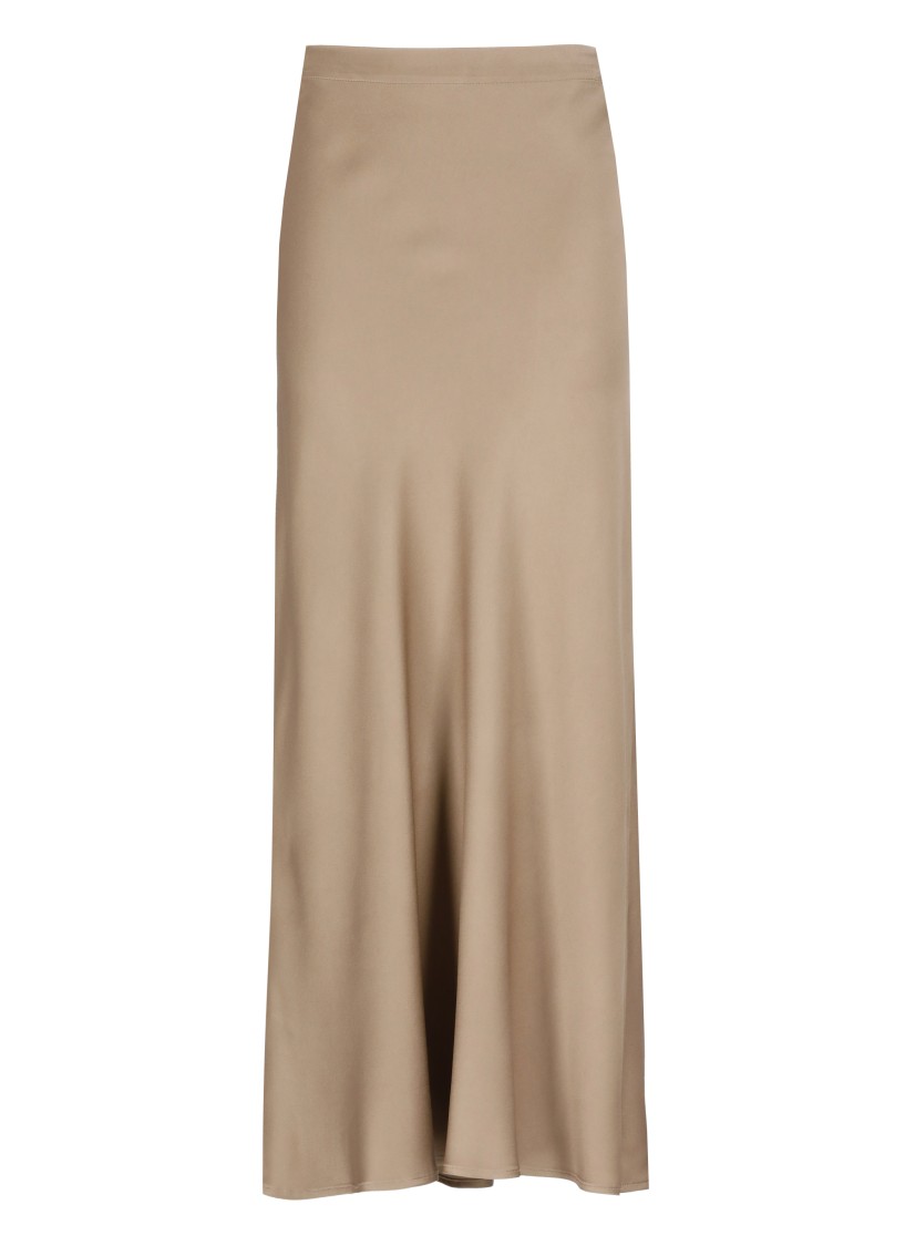 Antonelli Flowing Brown Midi Skirt